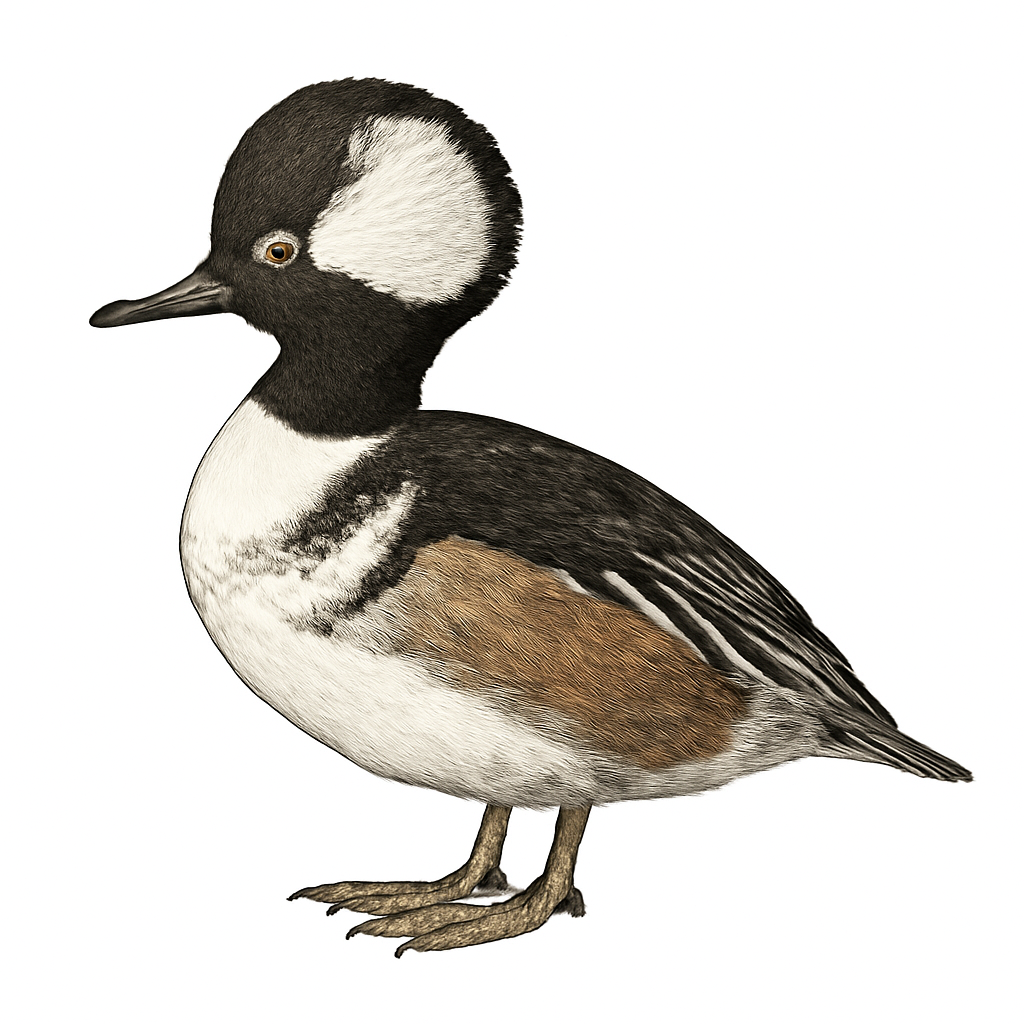 Hooded Merganser illustration