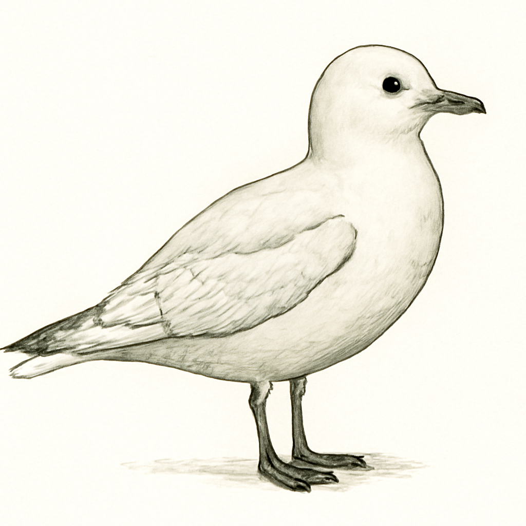 Ivory Gull illustration
