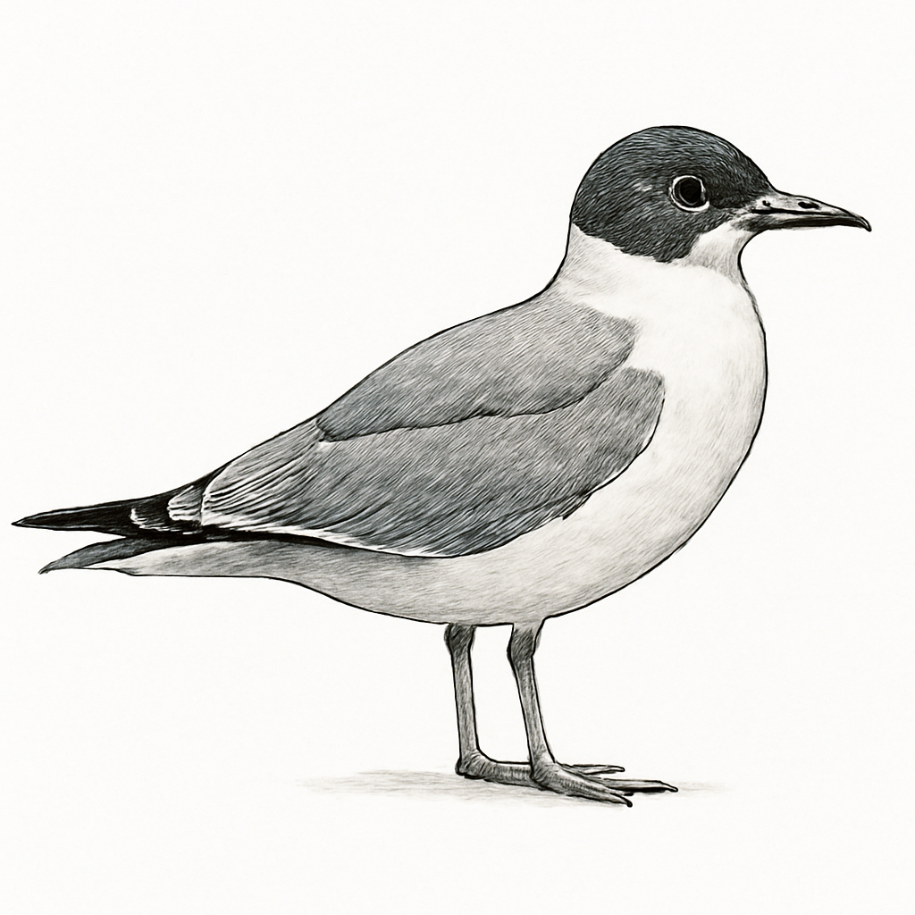 Sabine's Gull illustration