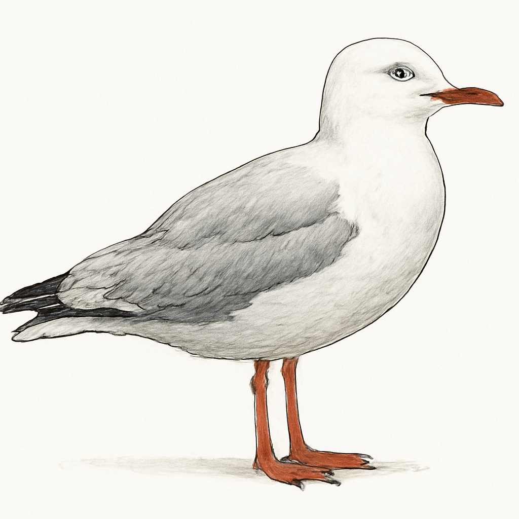 Silver Gull illustration