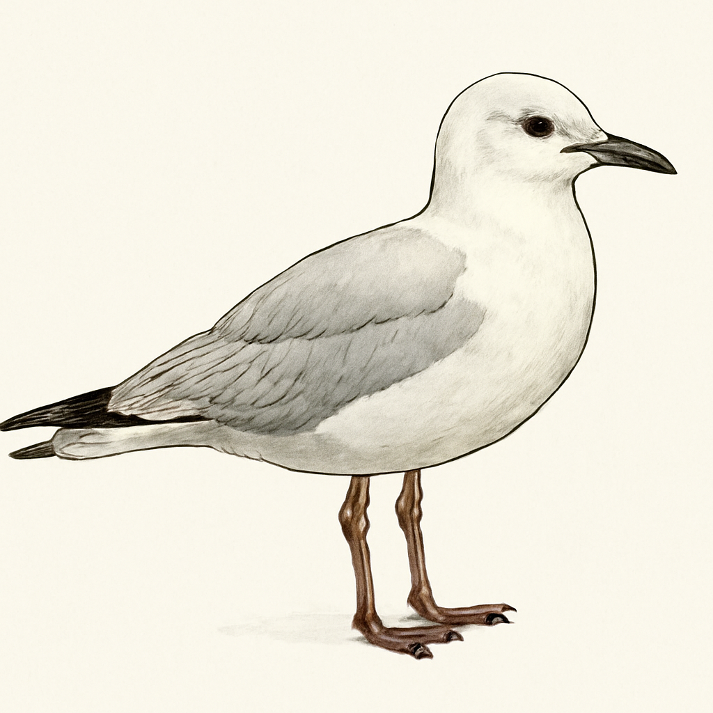 Illustratie van Zwartsnavelmeeuw