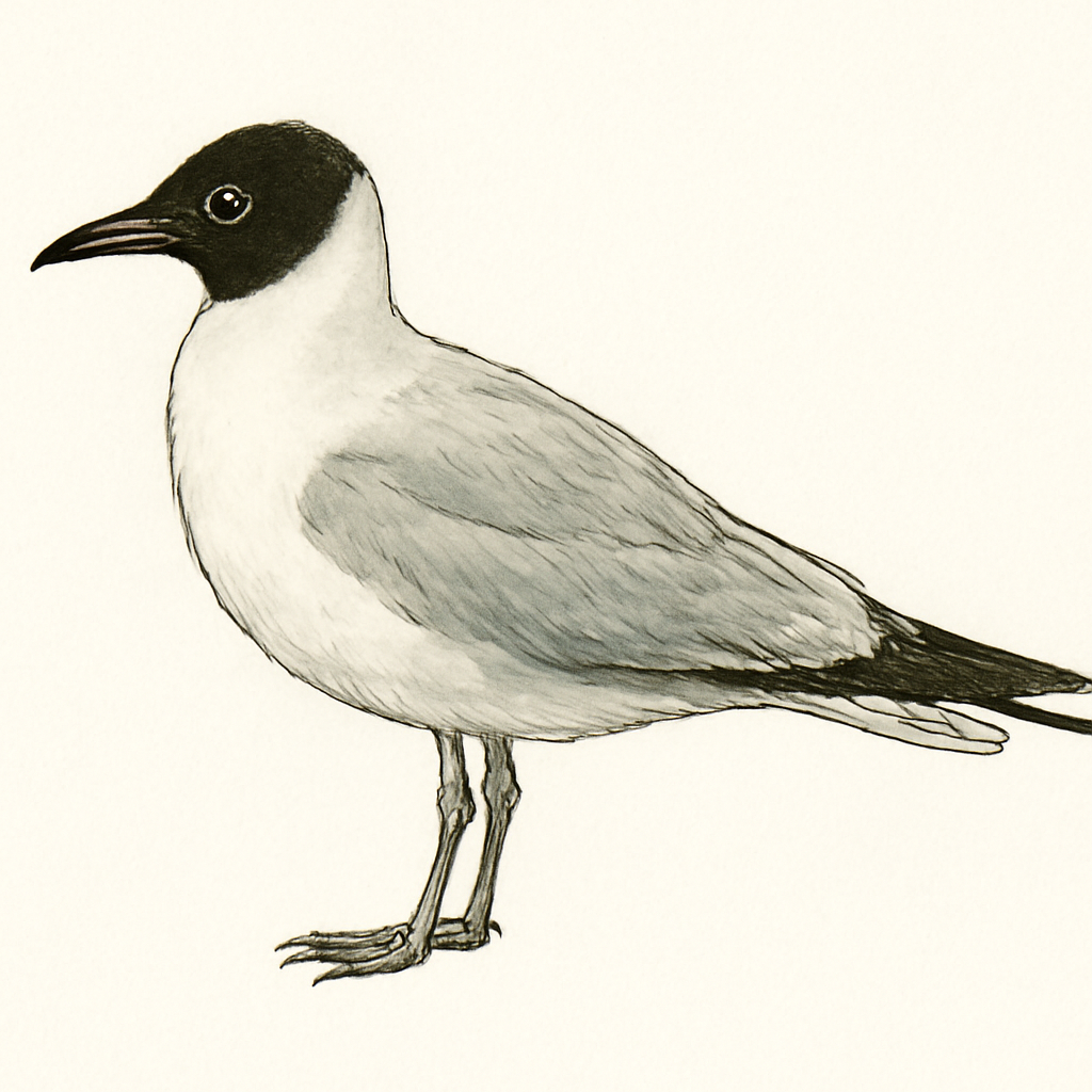 Andean Gull illustration
