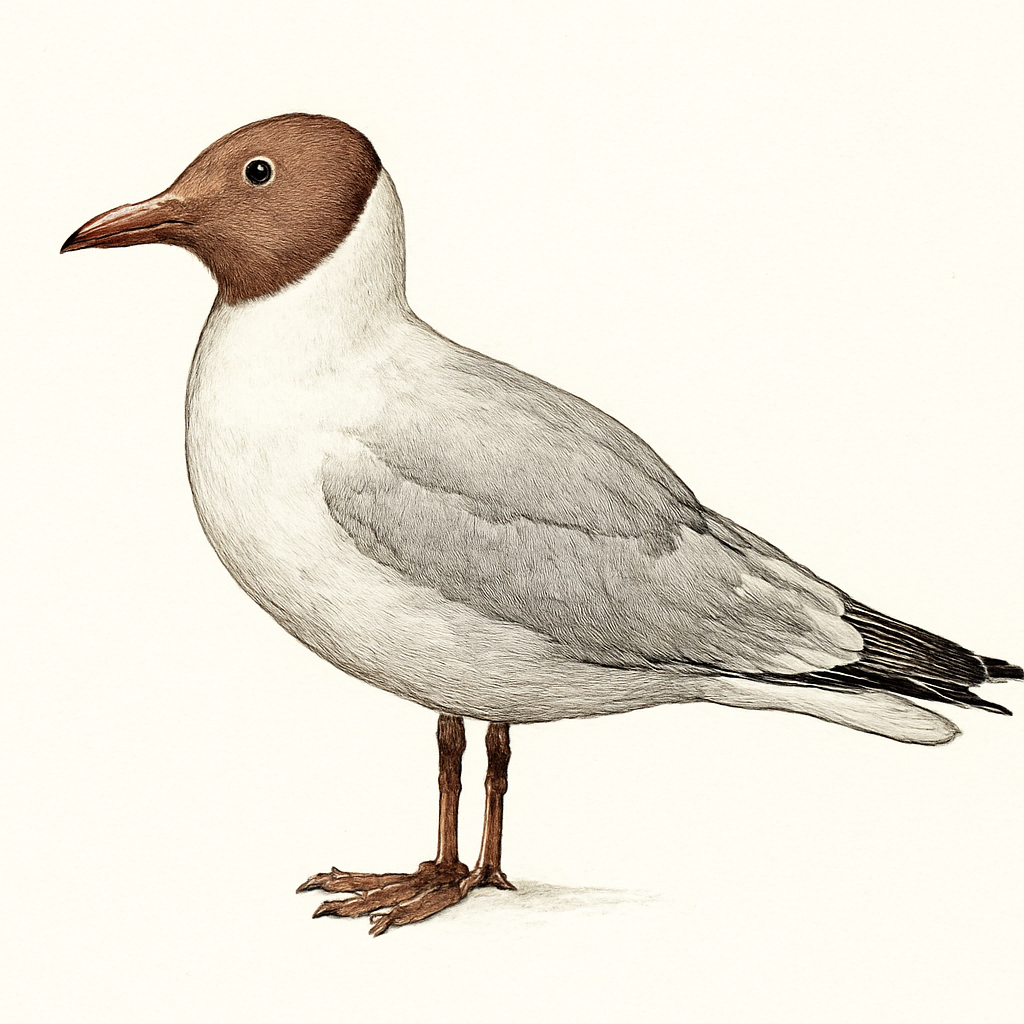 Illustrazione di Brown-headed Gull