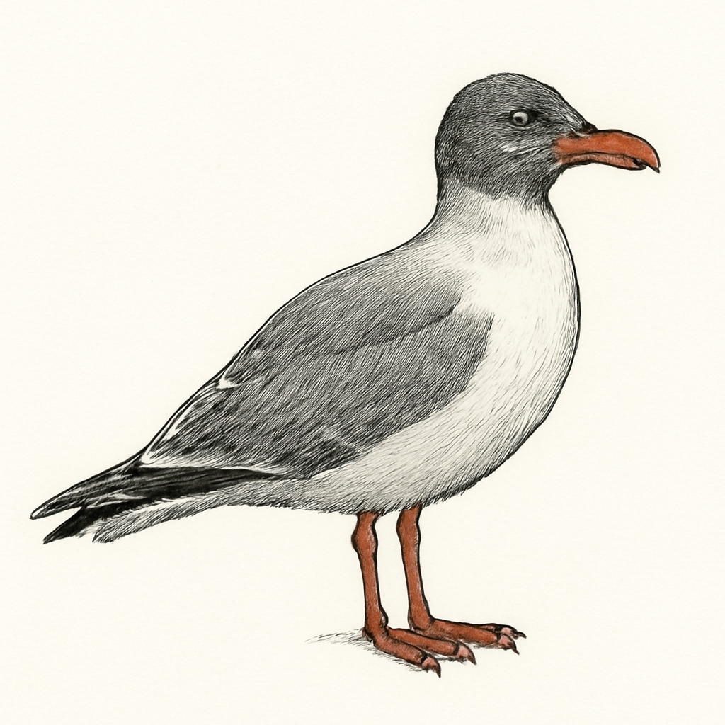 Illustration de Goéland de Scoresby