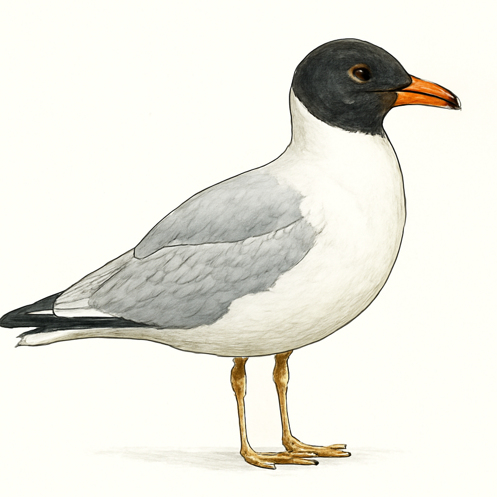 Pallas's Gull illustration