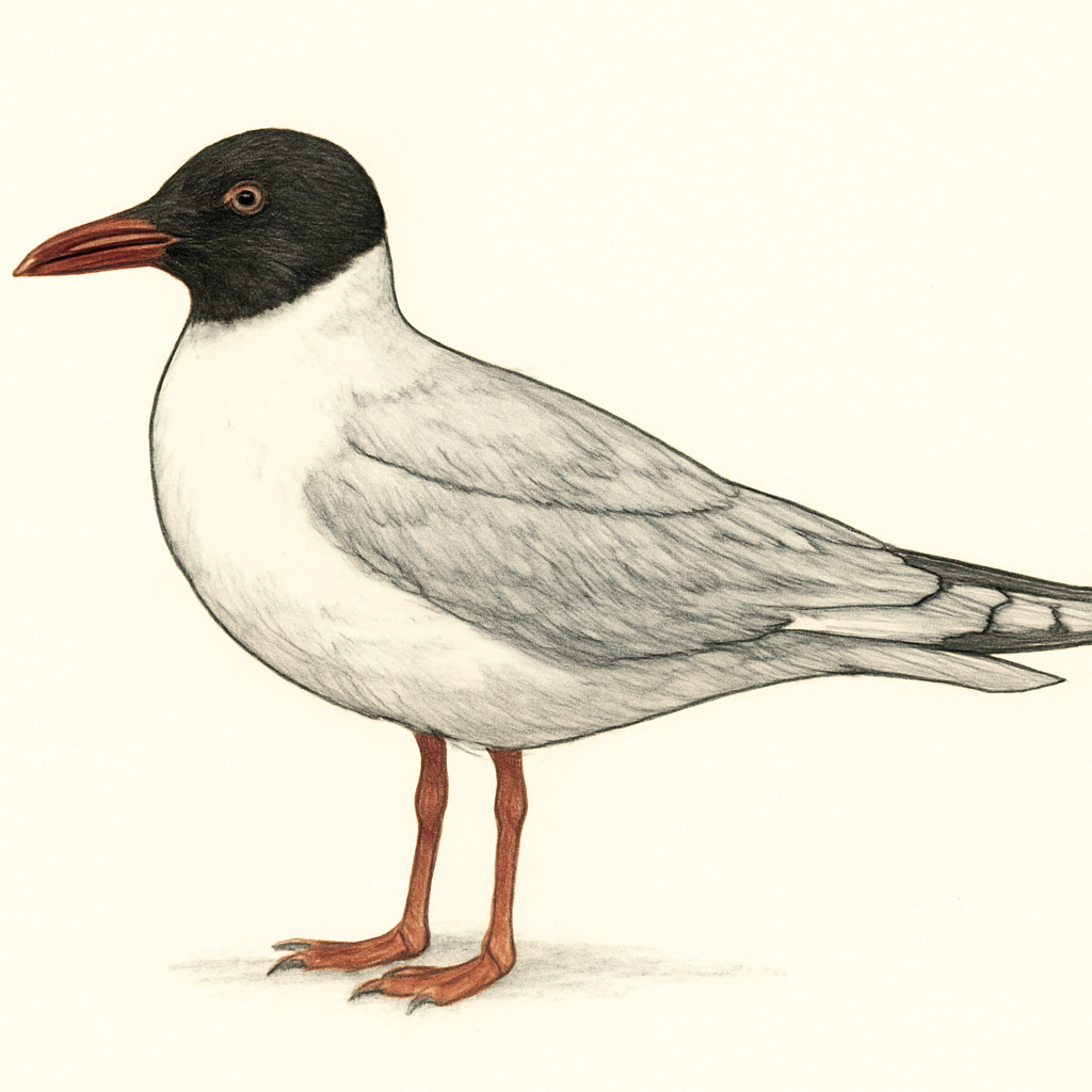 Mediterranean Gull illustration