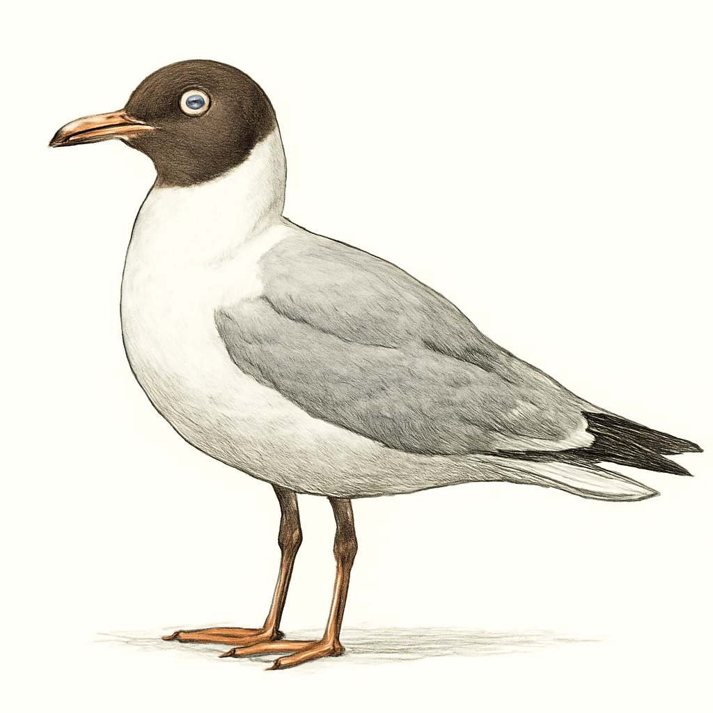 Illustrazione di White-eyed Gull