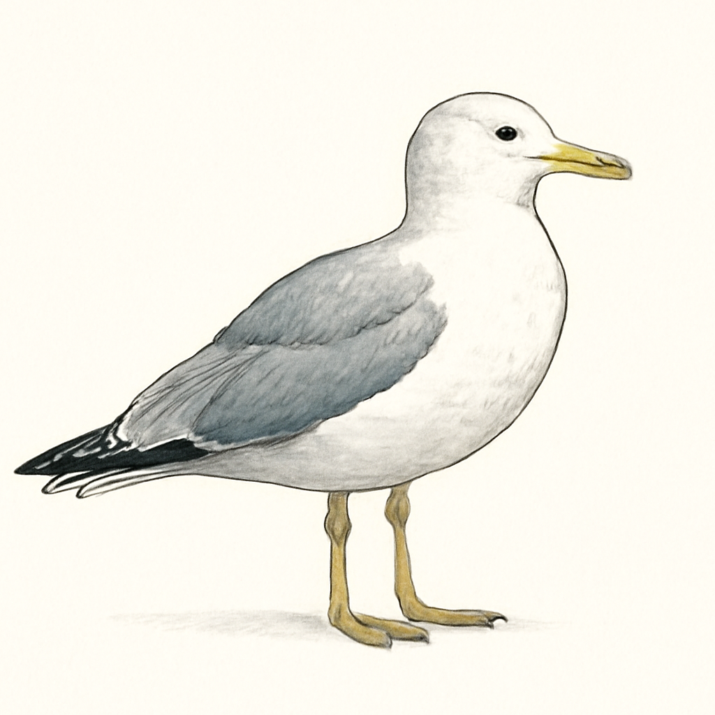 Ring-billed Gull illustration