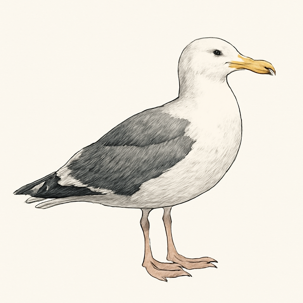 Illustration de Goéland d'Audubon