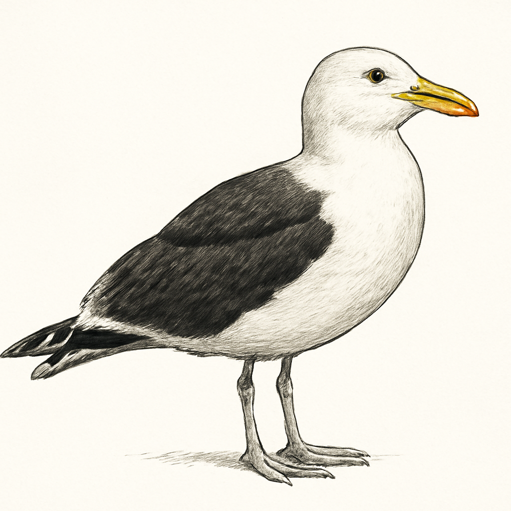 Kelp Gull illustration