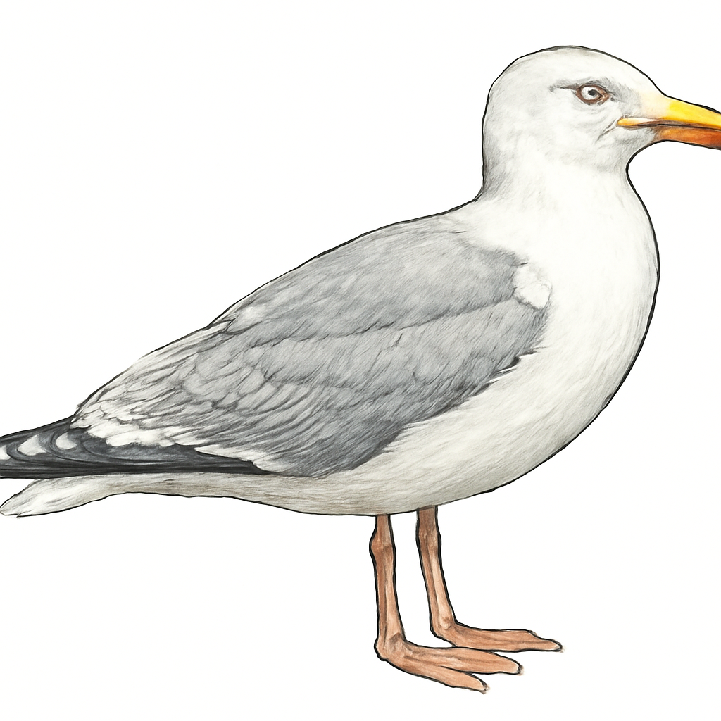 Herring Gull illustration