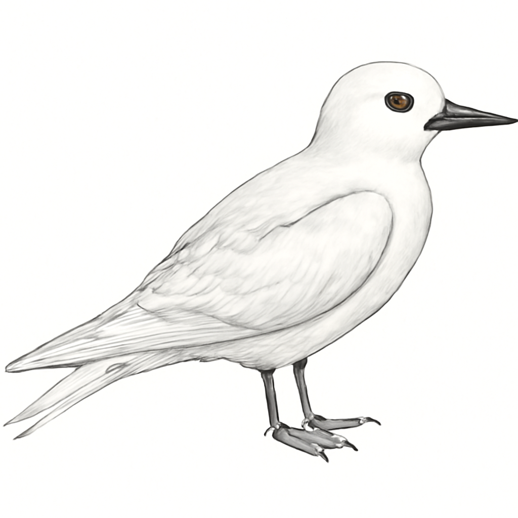 Illustration von Feenseeschwalbe
