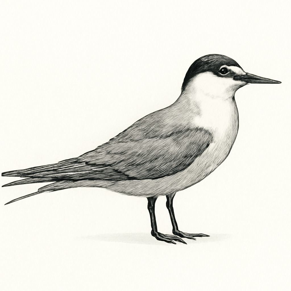 Illustrazione di Aleutian Tern