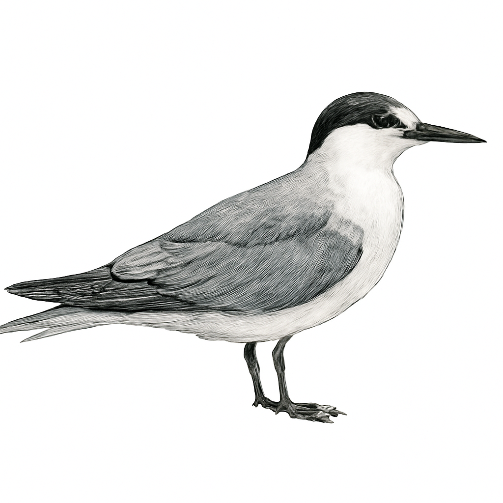 Illustration von Brillenseeschwalbe