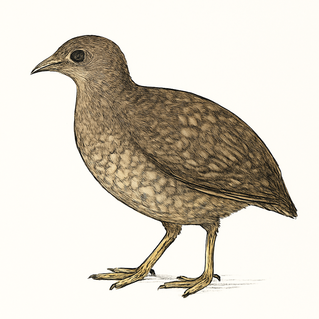 Illustrazione di Yellow-legged Tinamou