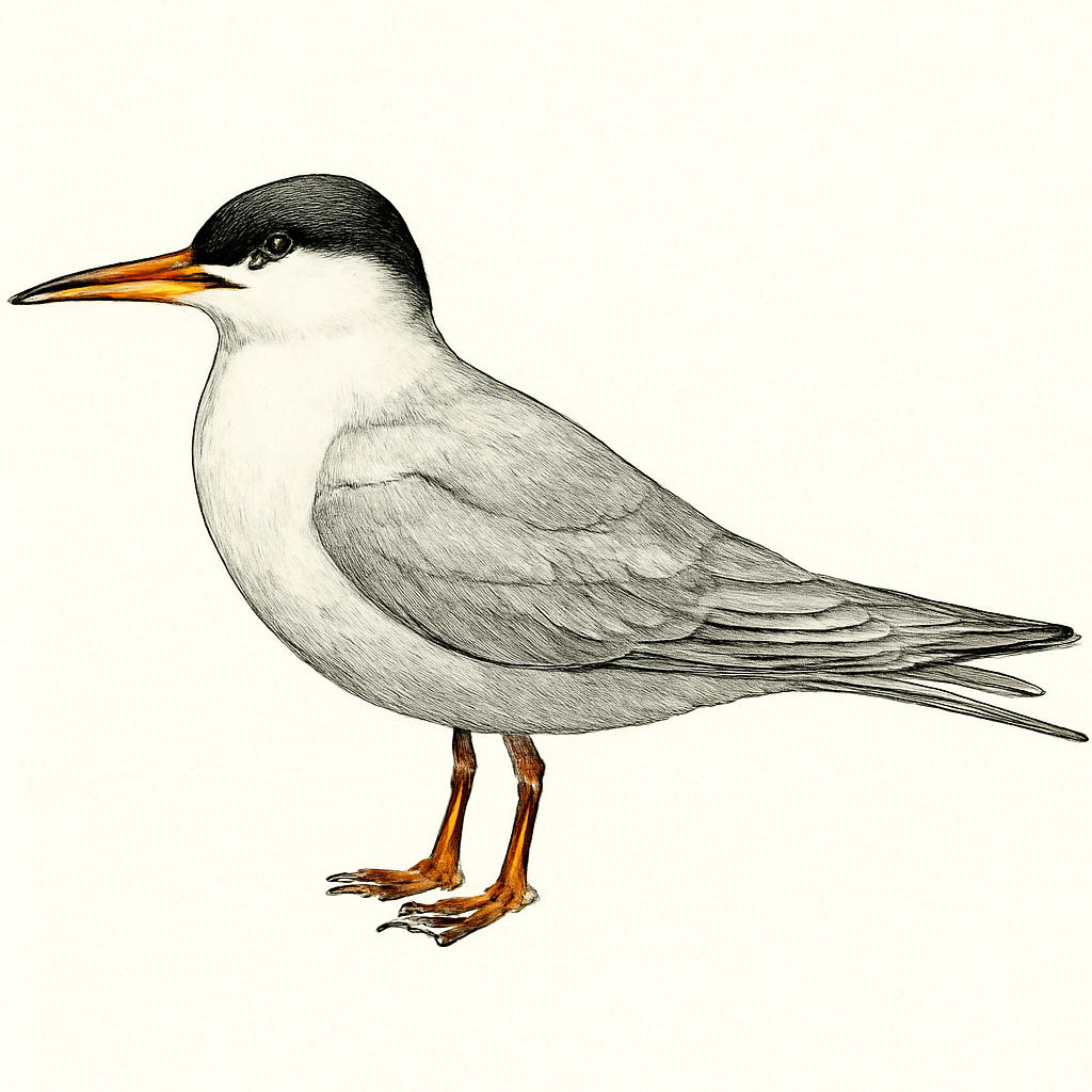 Forster's Tern illustration