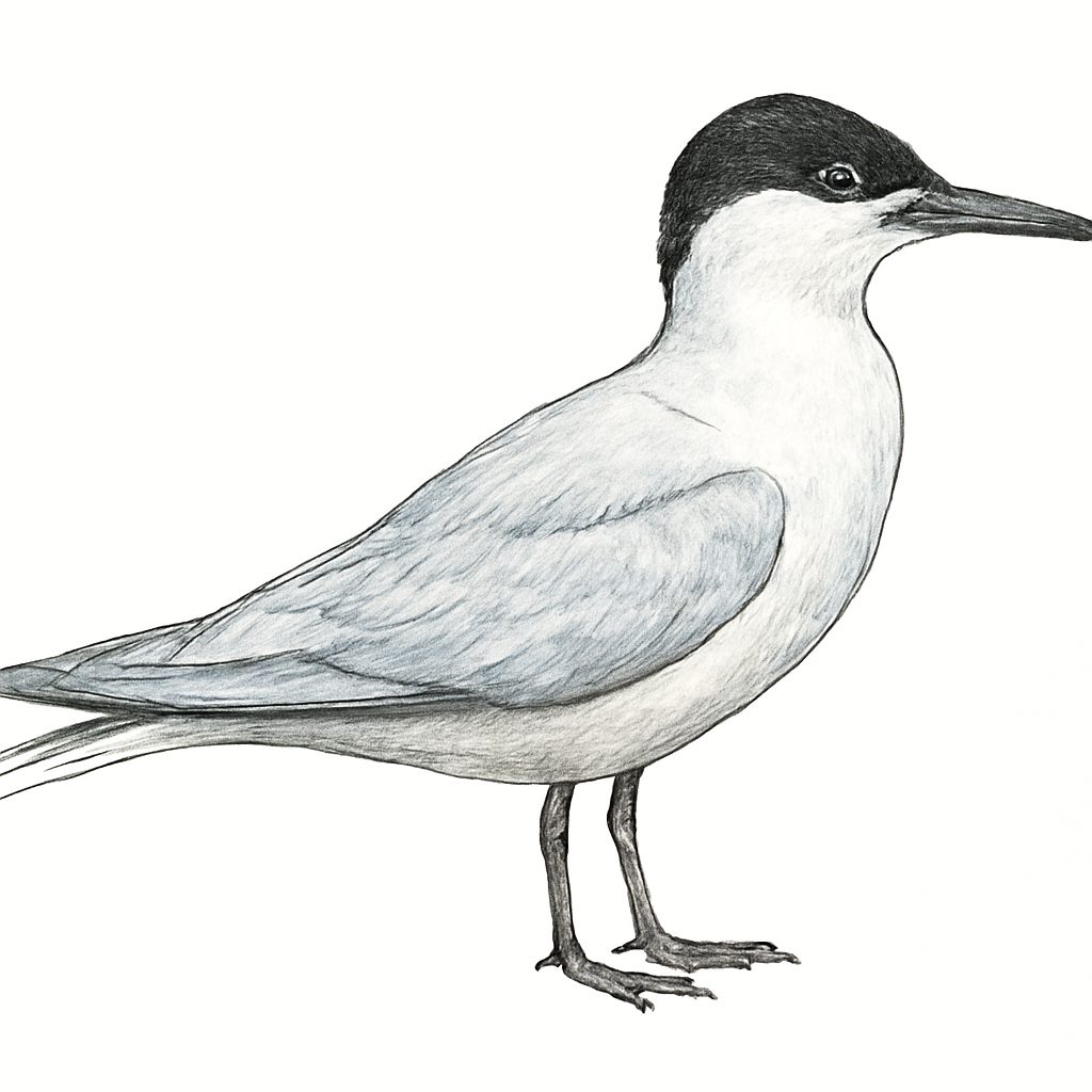 Black-naped Tern illustration