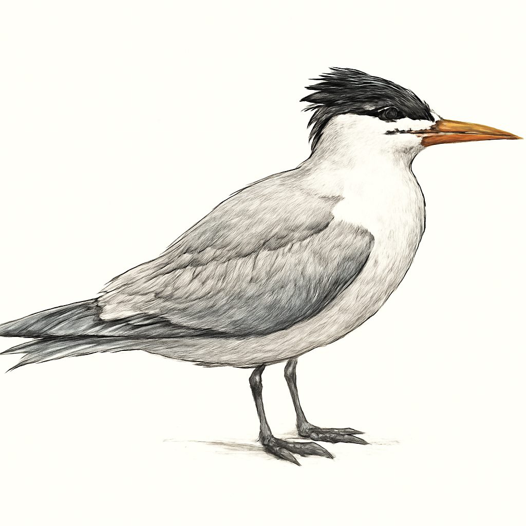Illustration von Schmuckseeschwalbe
