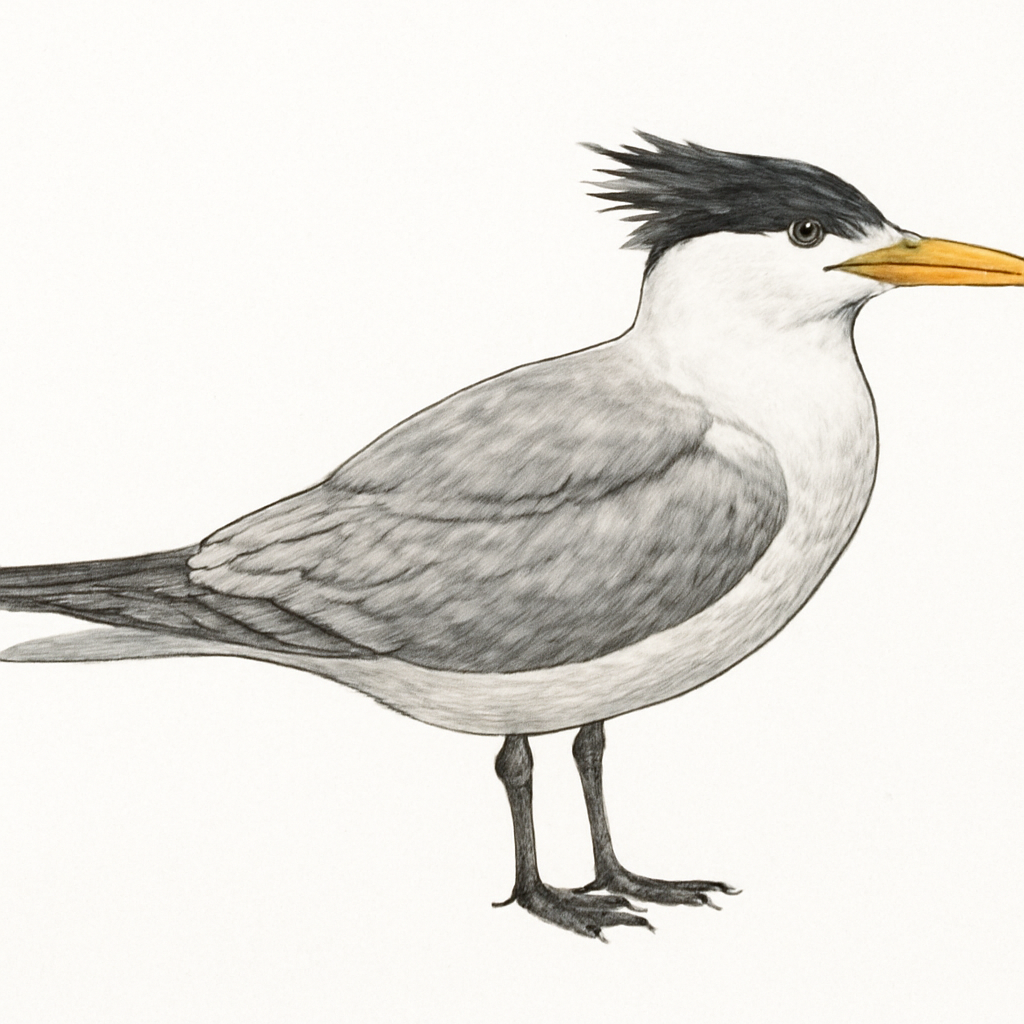 Illustration von Rüppellseeschwalbe
