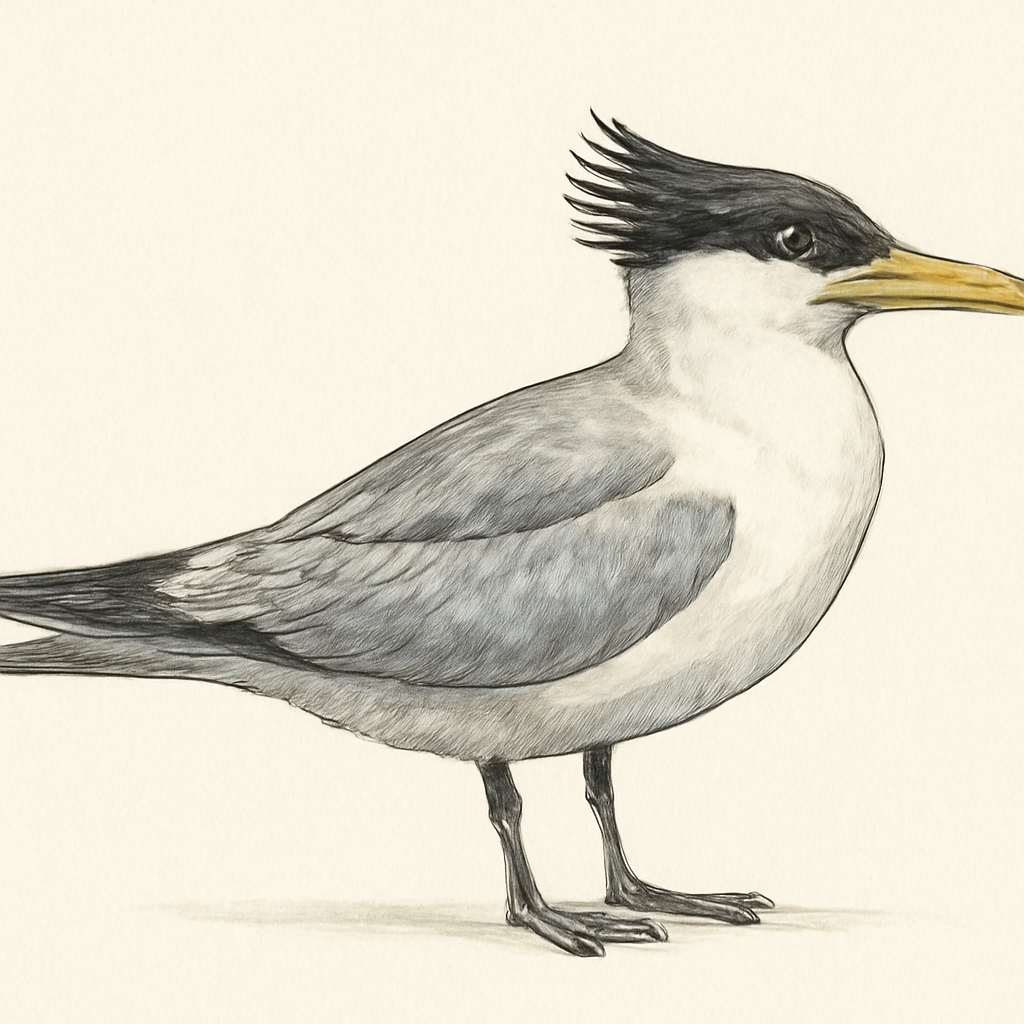Illustrazione di West African Crested Tern