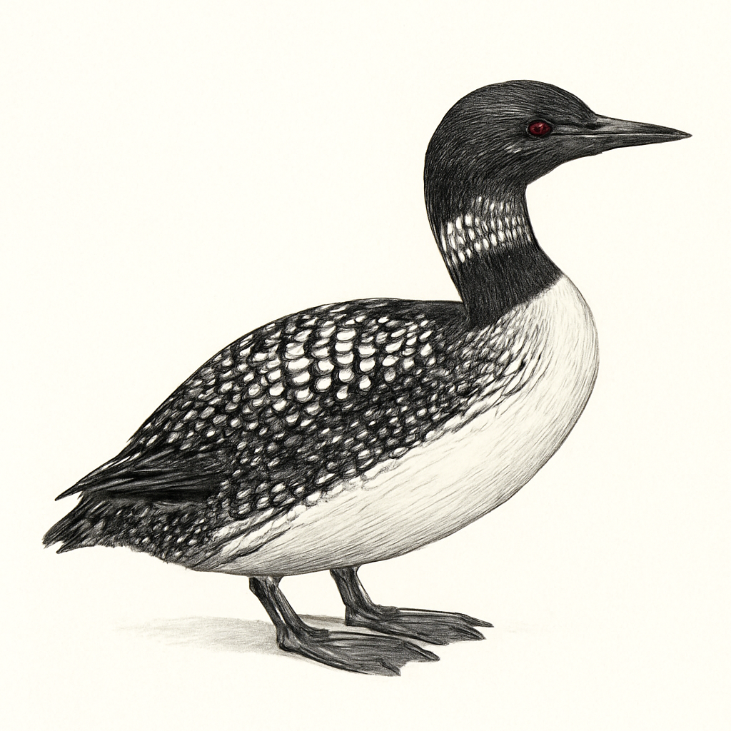 Great Northern Diver illustration