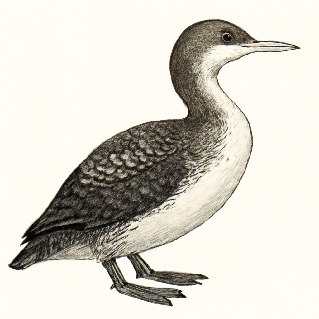 White-billed Diver illustration