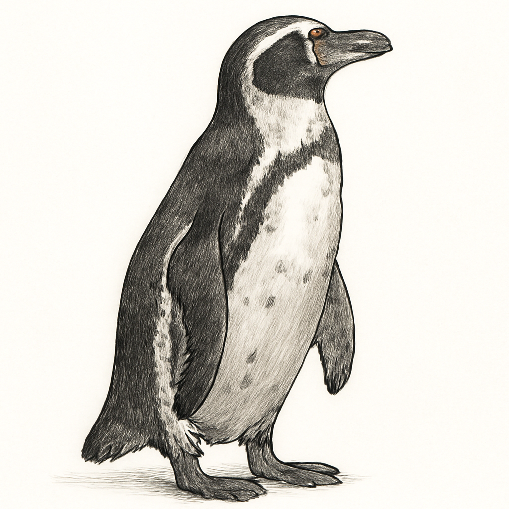 Illustration von Humboldtpinguin