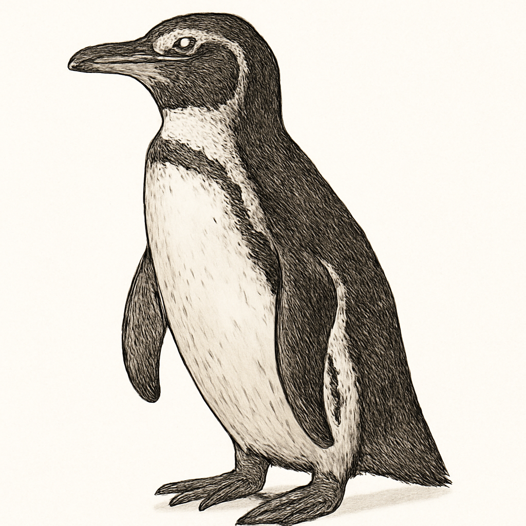 Galapagos Penguin illustration