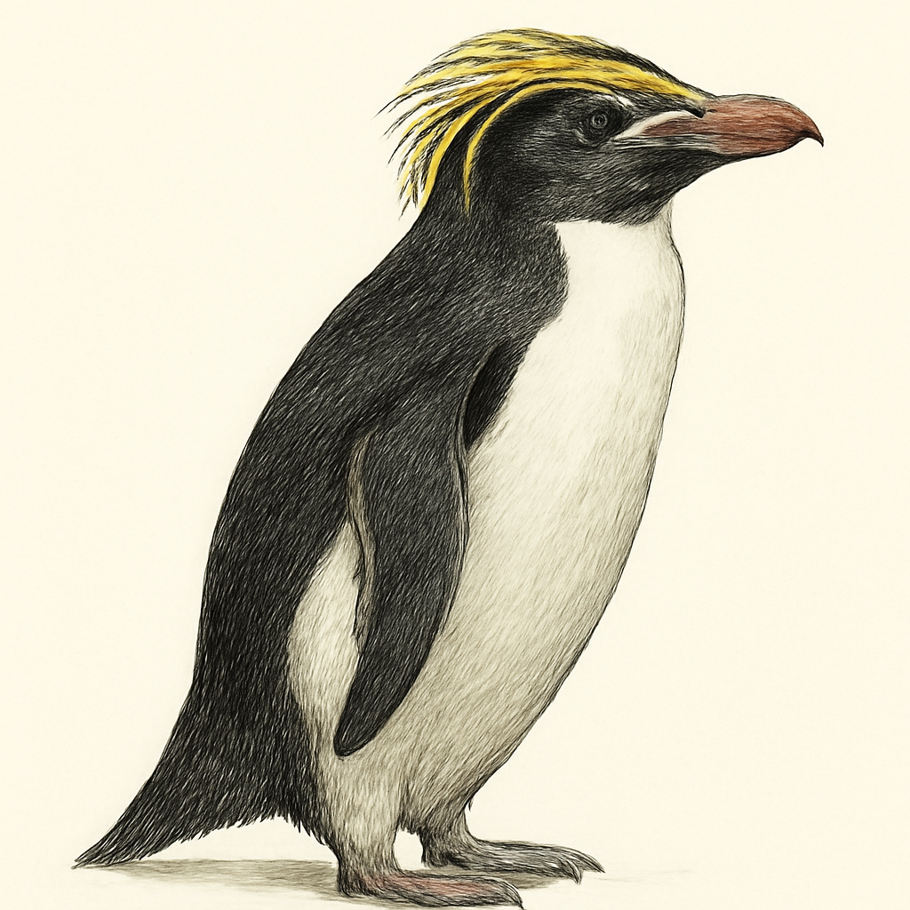 Illustrazione di Macaroni Penguin