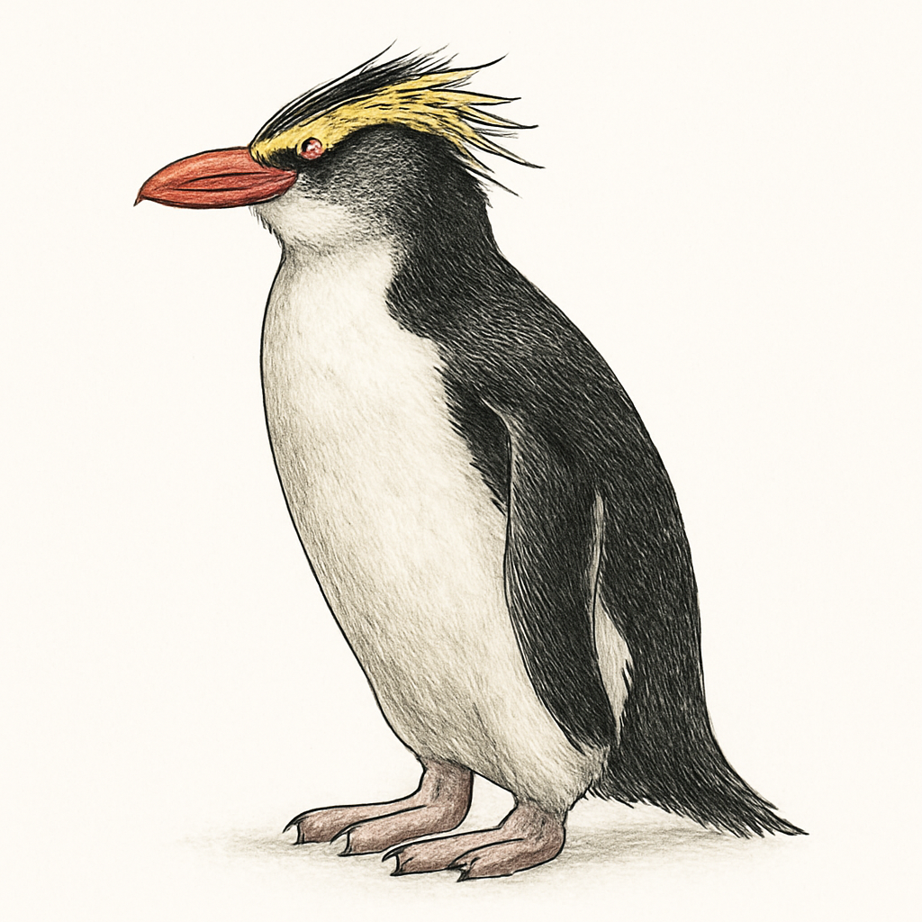 Ilustração de royal penguin
