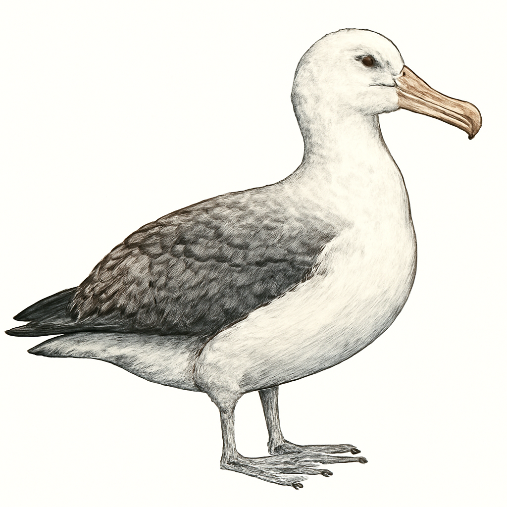 Ilustração de albatroz-de-tristão