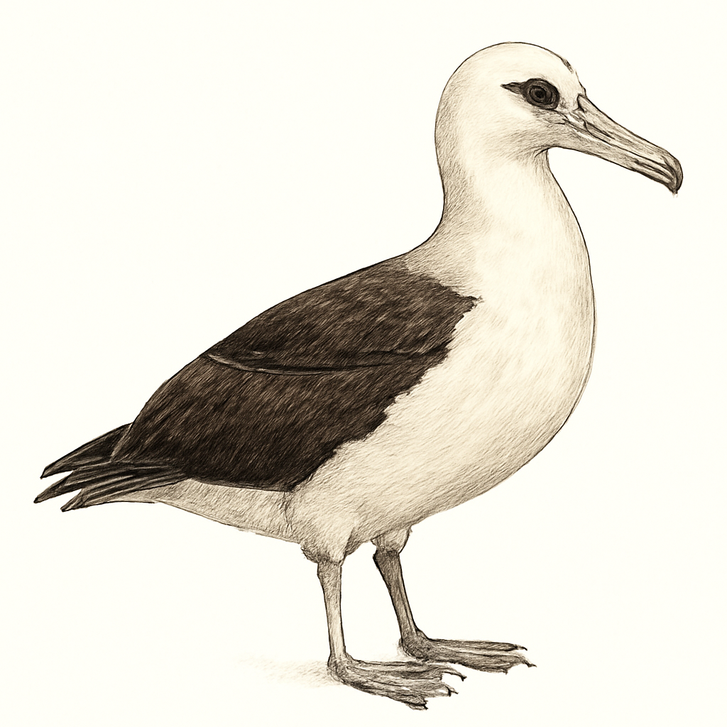 Illustration von Laysanalbatros