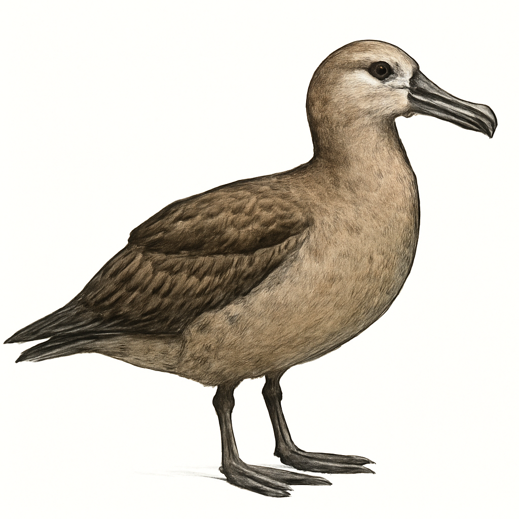 Ilustração de black-footed albatross