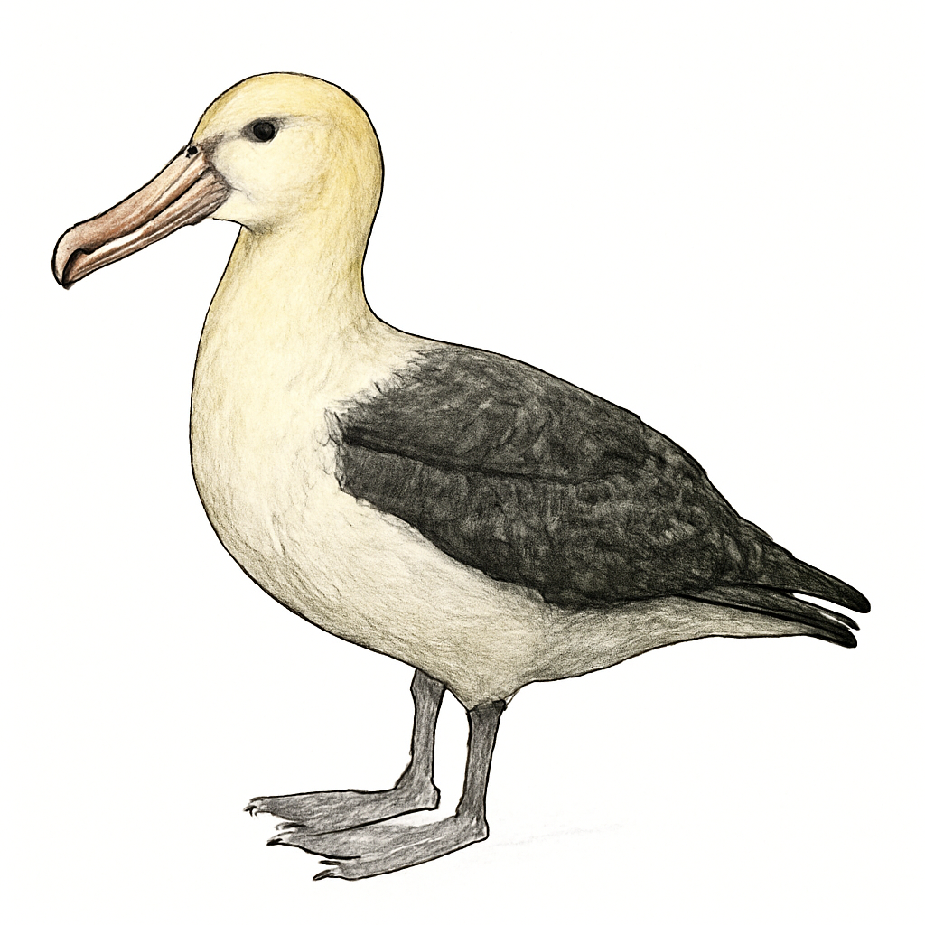 Ilustração de short-tailed albatross