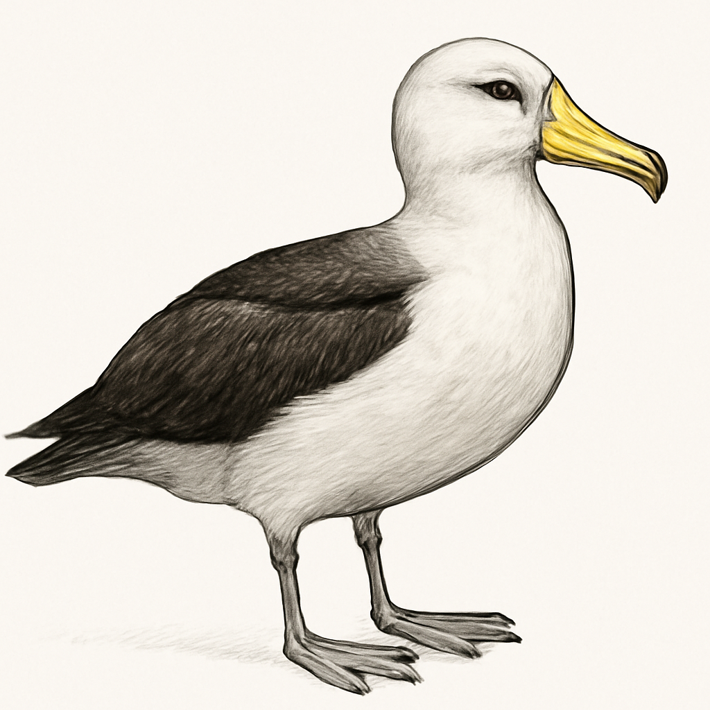 Illustratie van Atlantische geelneusalbatros