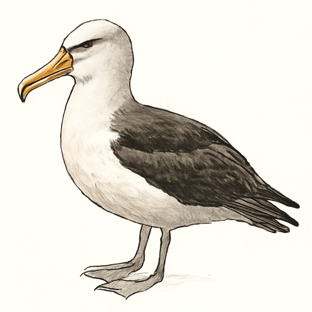 Illustration von Chathamalbatros
