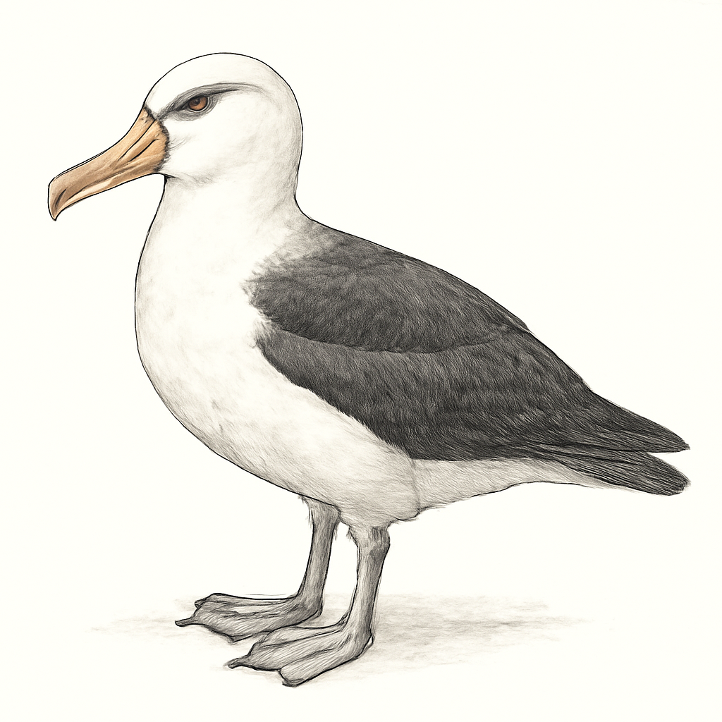 Illustrazione di Albatro sopracciglineri