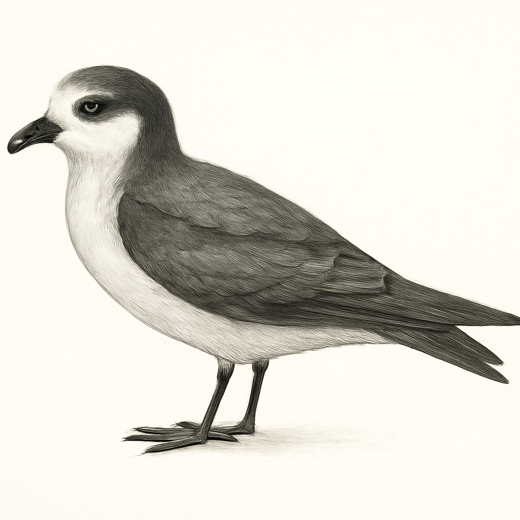 Illustration von Weißgesicht-Sturmschwalbe