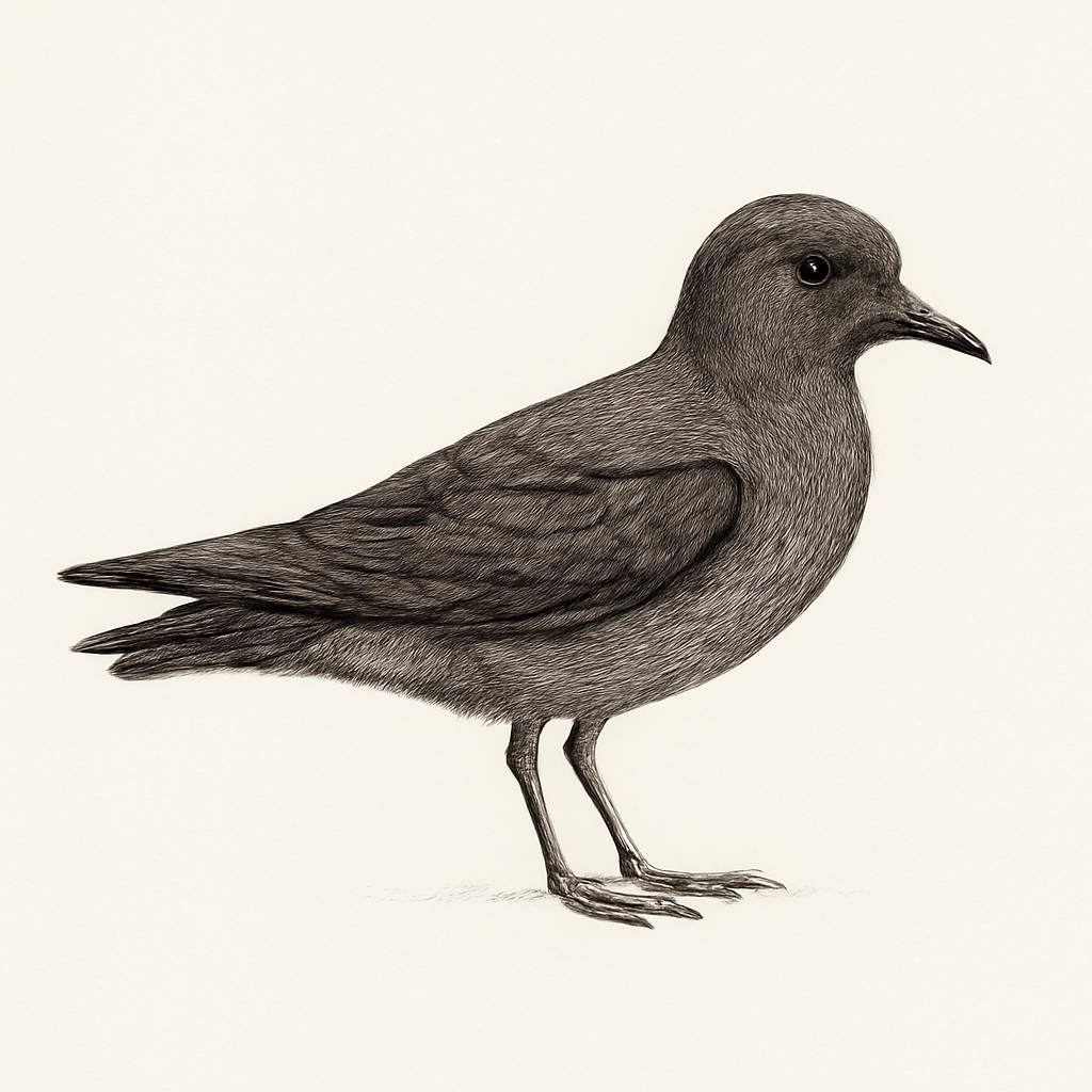 Illustration von Weißkehl-Sturmschwalbe