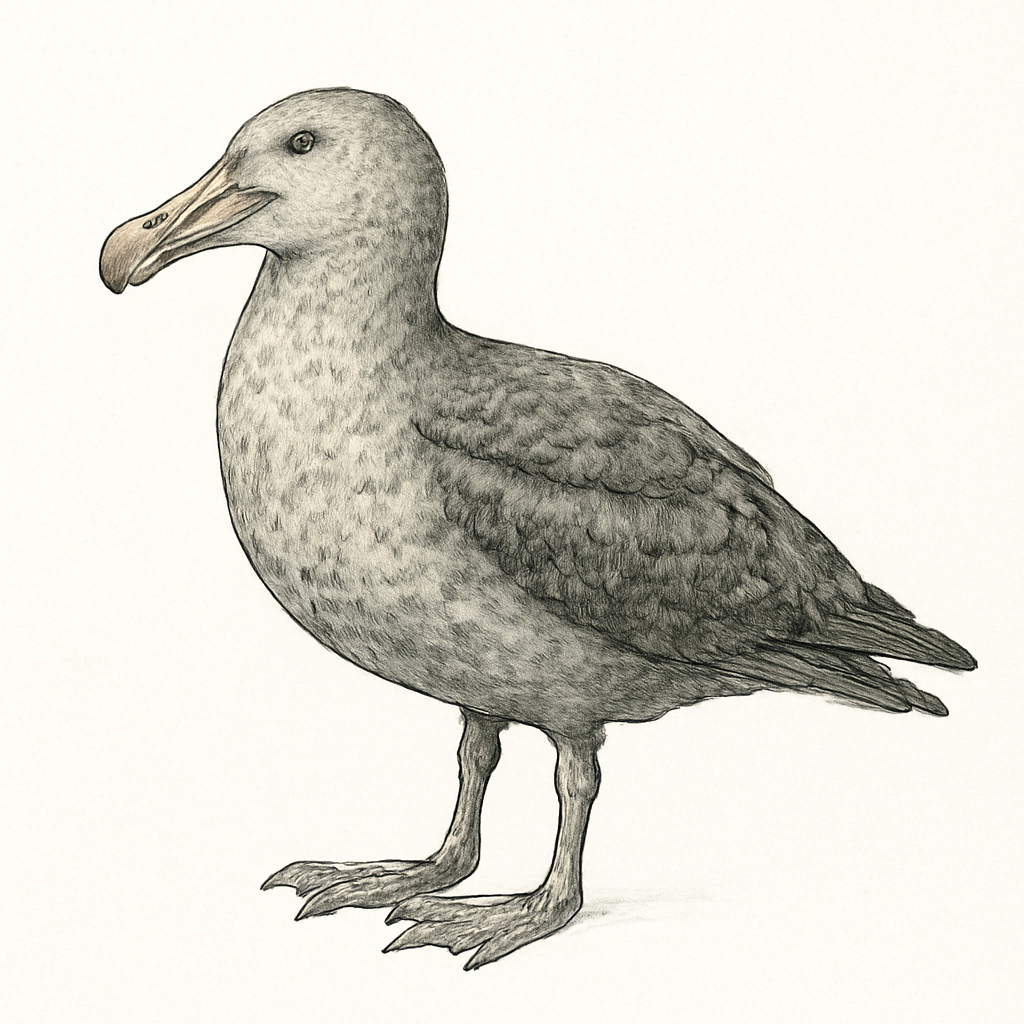 Illustratie van Zuidelijke reuzenstormvogel
