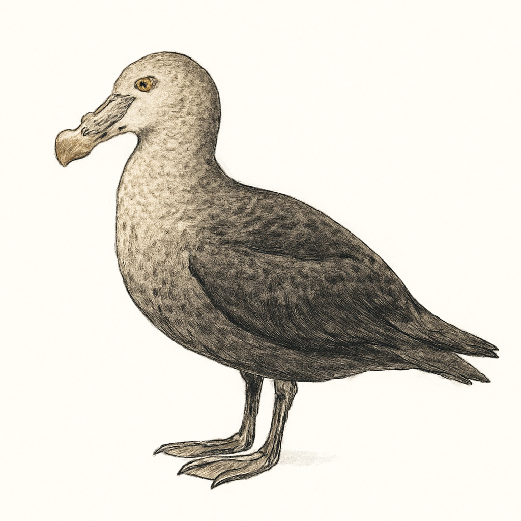 Illustratie van Noordelijke reuzenstormvogel