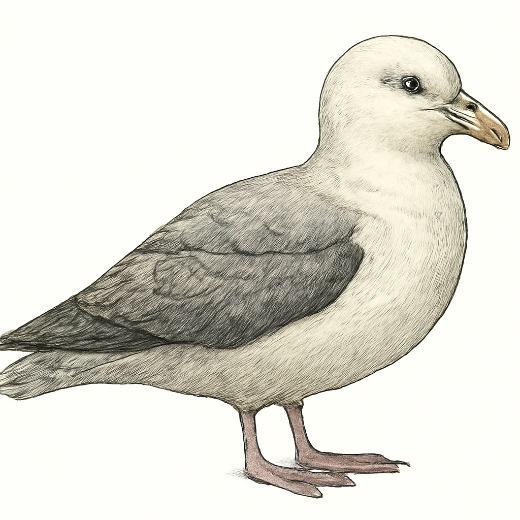 Northern Fulmar illustration
