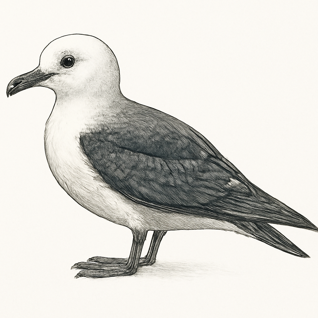 Illustration de Pétrel de Lesson