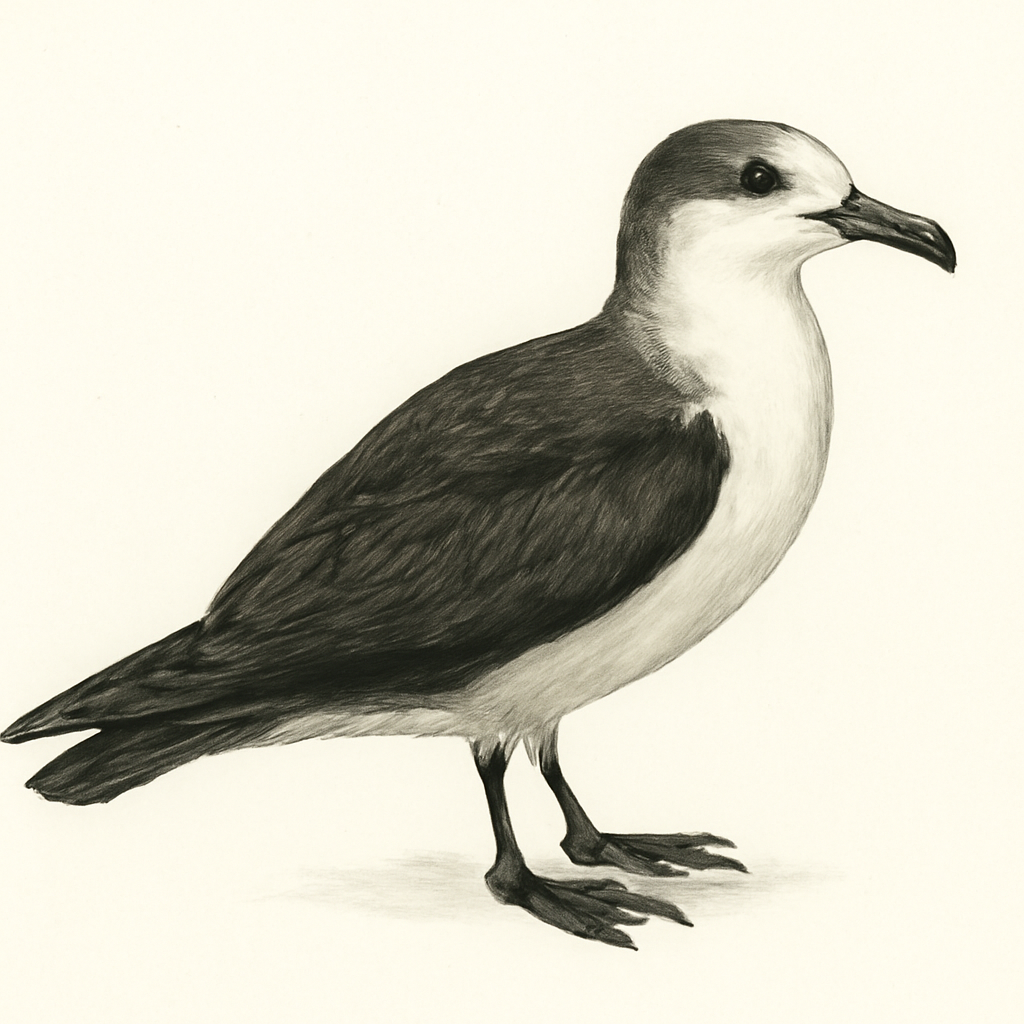 Illustrazione di White-necked Petrel