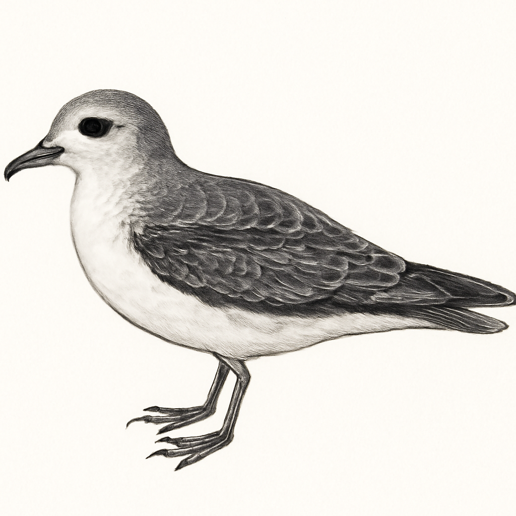 Illustrazione di Cook's Petrel