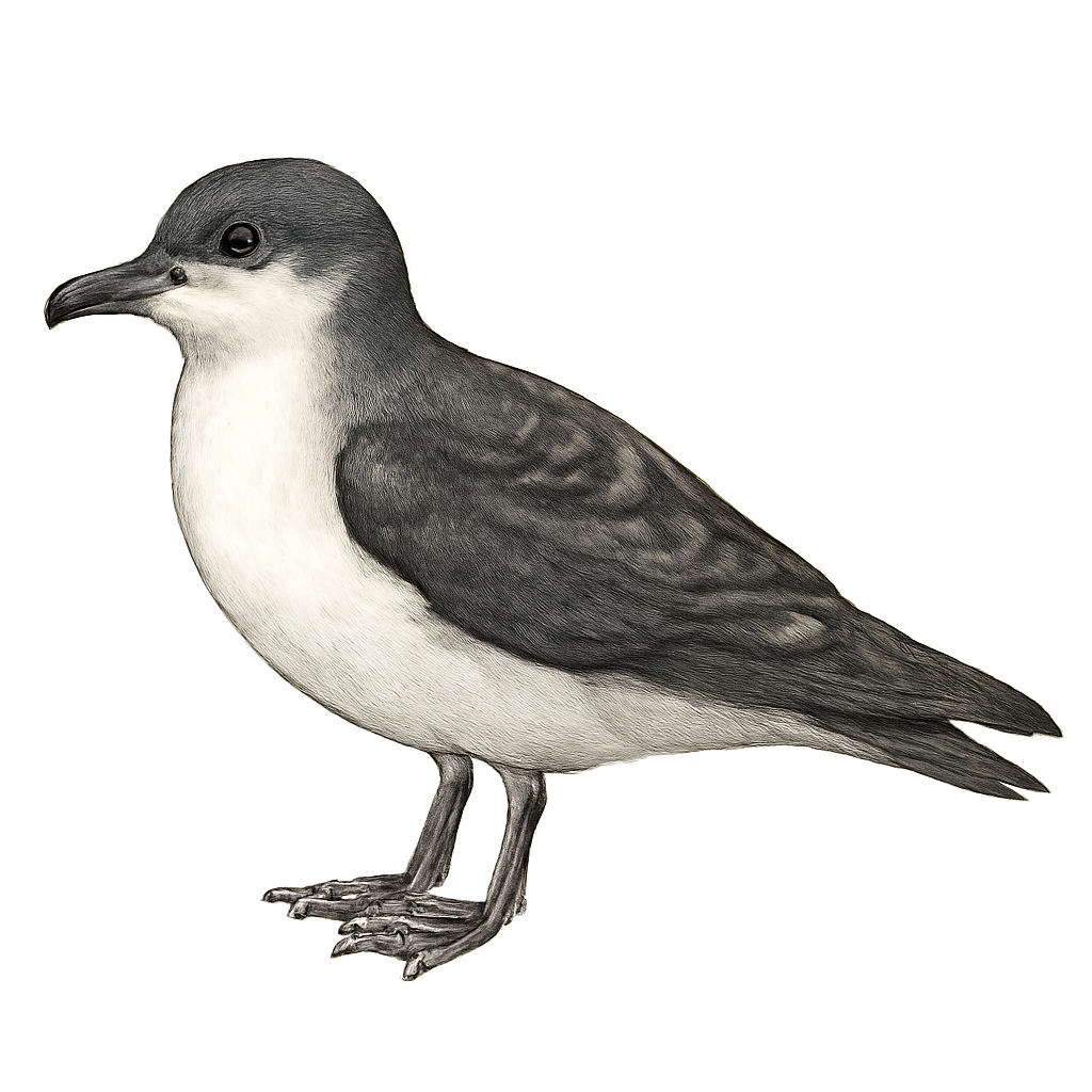 Ilustración de Petrel Aliblanco