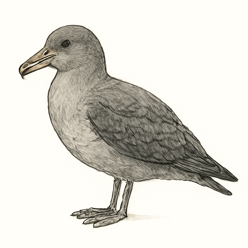 Grey Petrel illustration
