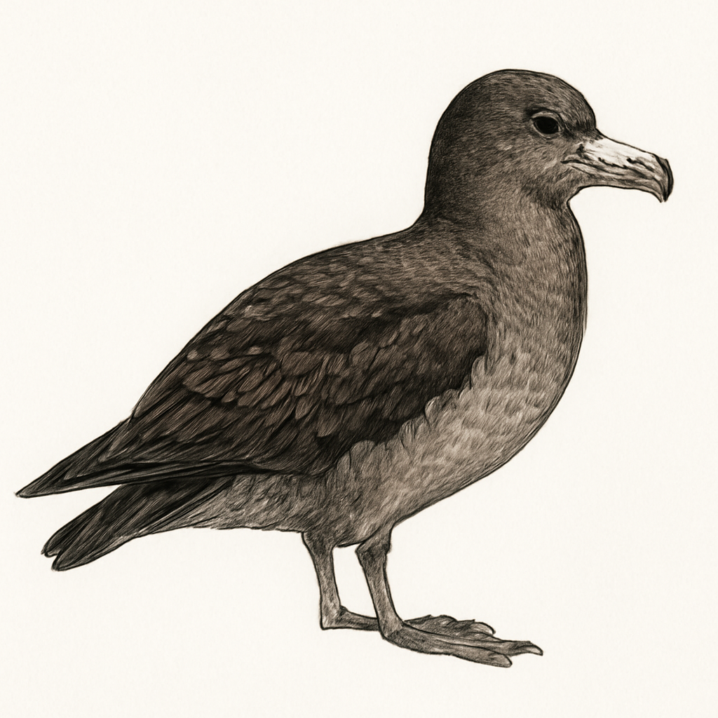 Ilustración de Pardela de Westland