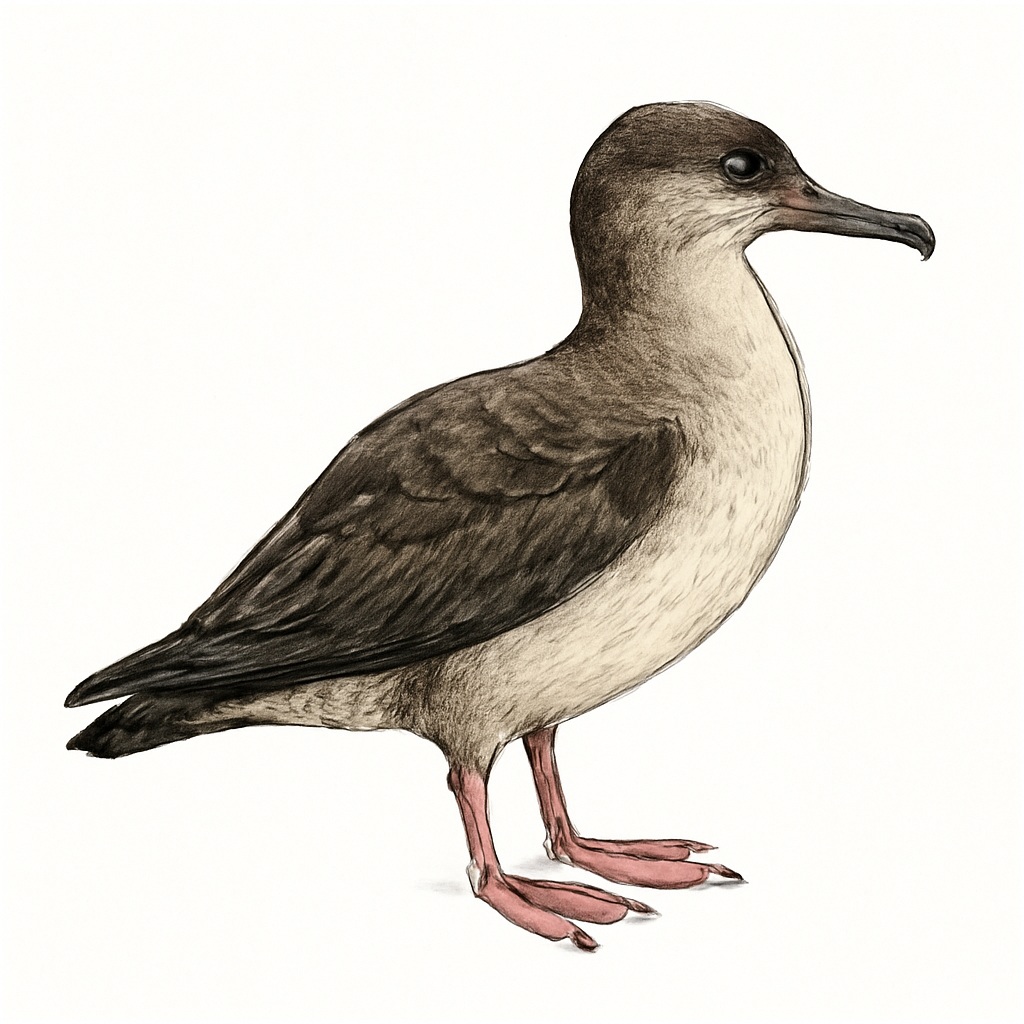 Pink-footed Shearwater illustration