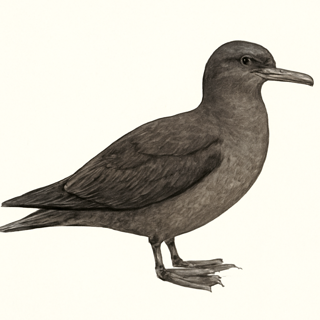 Sooty Shearwater illustration